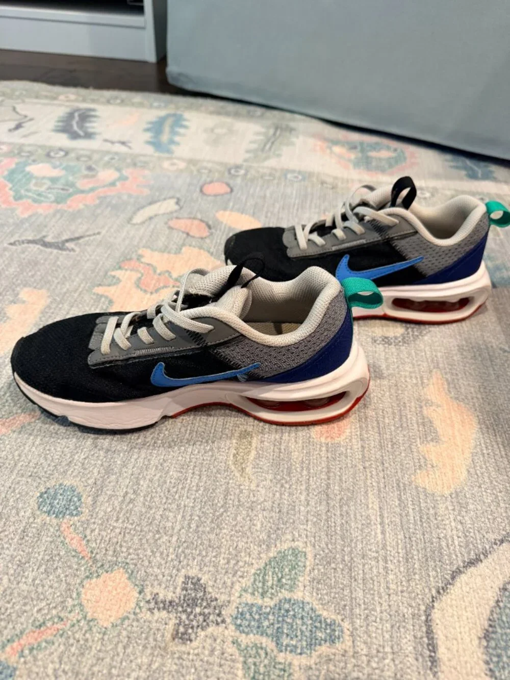 ⚡ Nike Air Max Pulse Sneakers — Black/Blue/Grey Boys 3Y